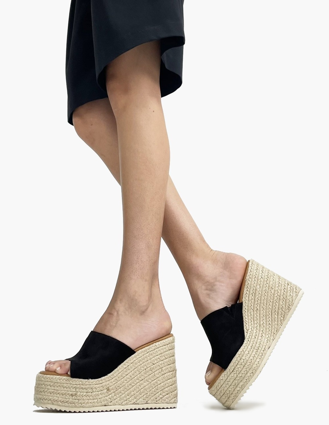 Sandalias de cuña Negras...