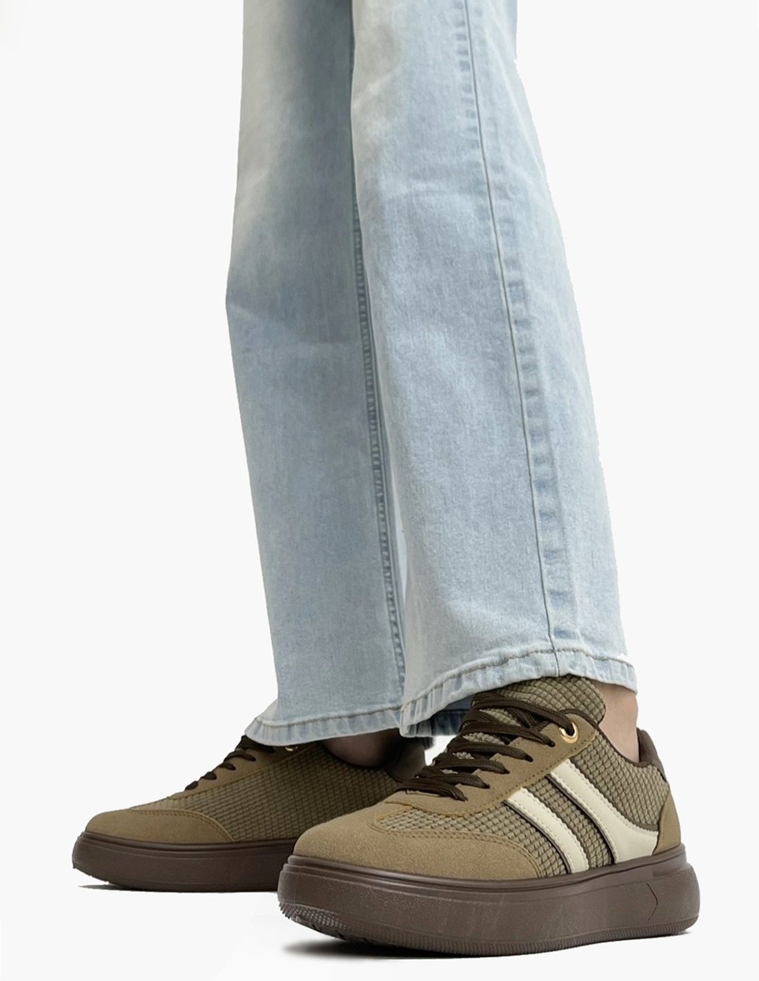 Deportivas Kaki Casual