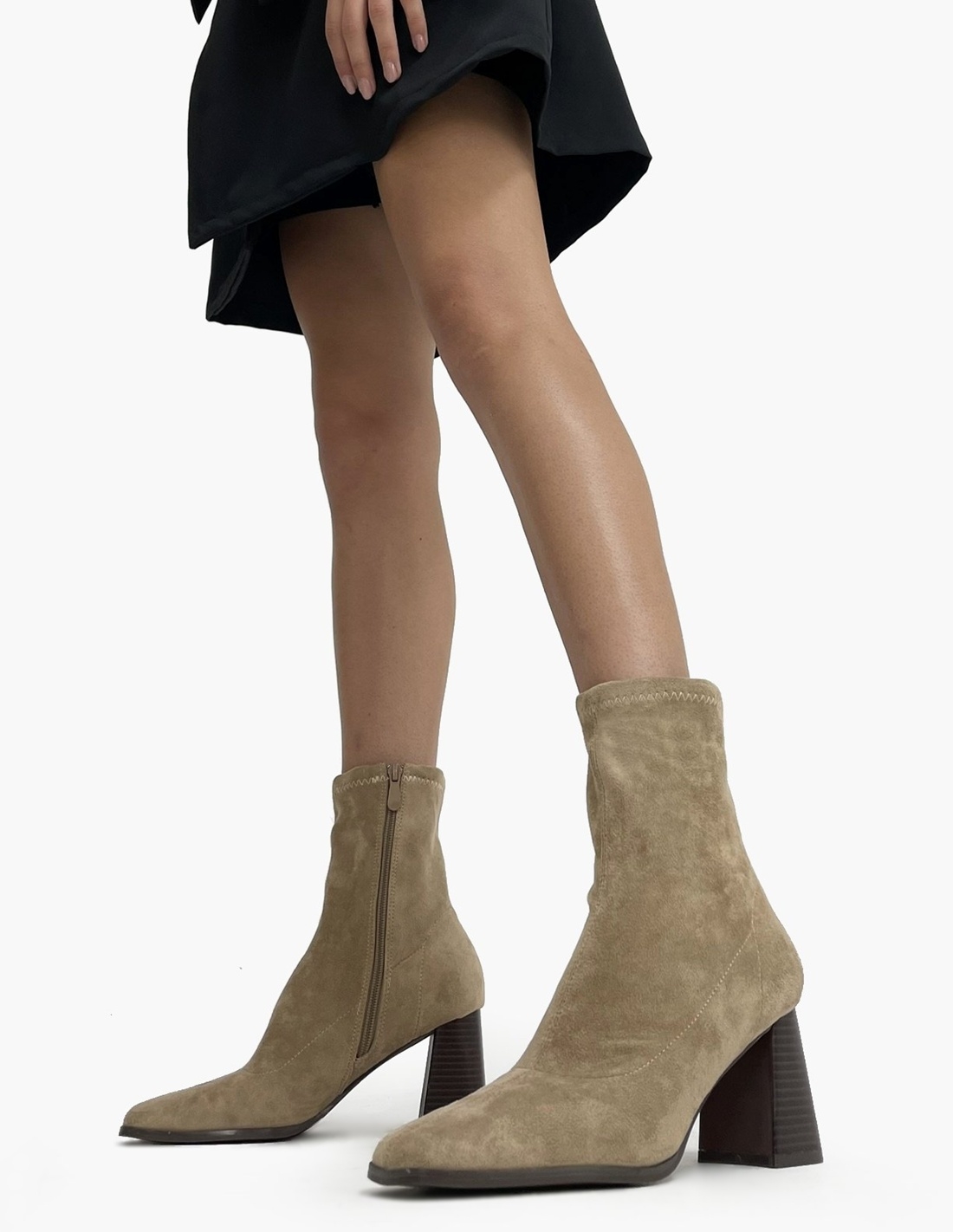Botines Kaki Antelina Mujer