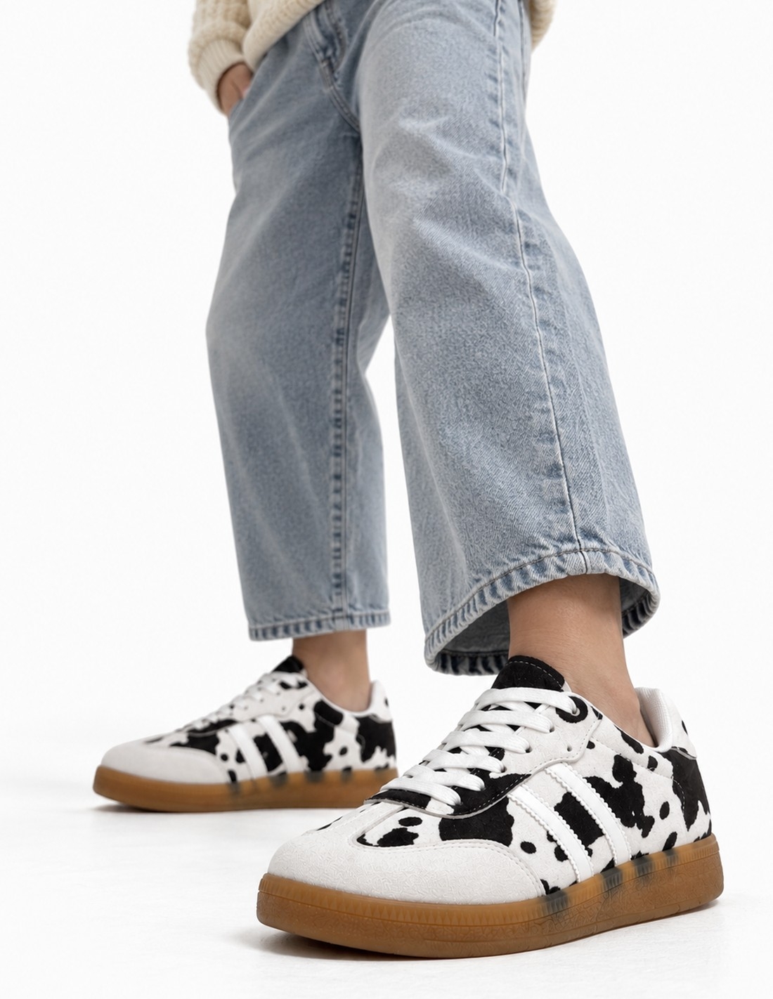 Deportivas animal print - Vaca